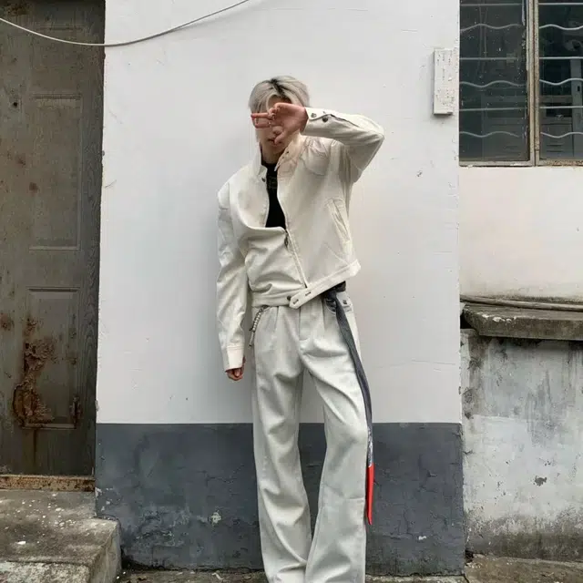 地界二  美式高街荆棘纯色个性百搭立领休闲外套棒球服 男女同款