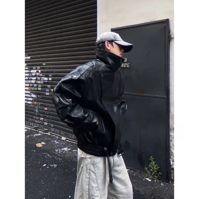 W7H1 PU Leather Jacket