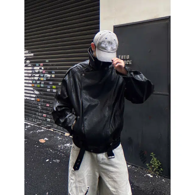 W7H1 PU Leather Jacket