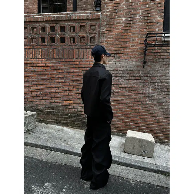 一碗士多 美式高街复古小众设计感休闲百搭拉链落肩袖无性别通勤潮流外套夹克 男女同款