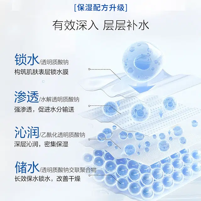 依卡茵 玻尿酸复合面膜 舒缓保湿滋润补水 多种肤质