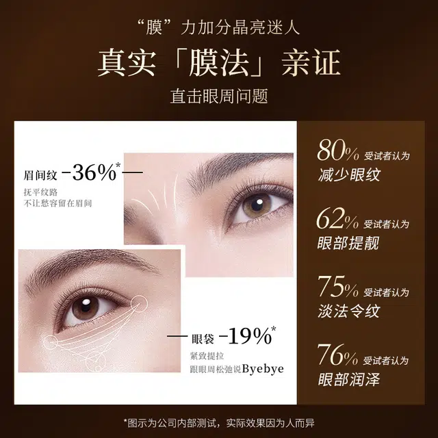 依卡茵 抗皱微晶法令纹淡化细纹黄金眼膜 保湿