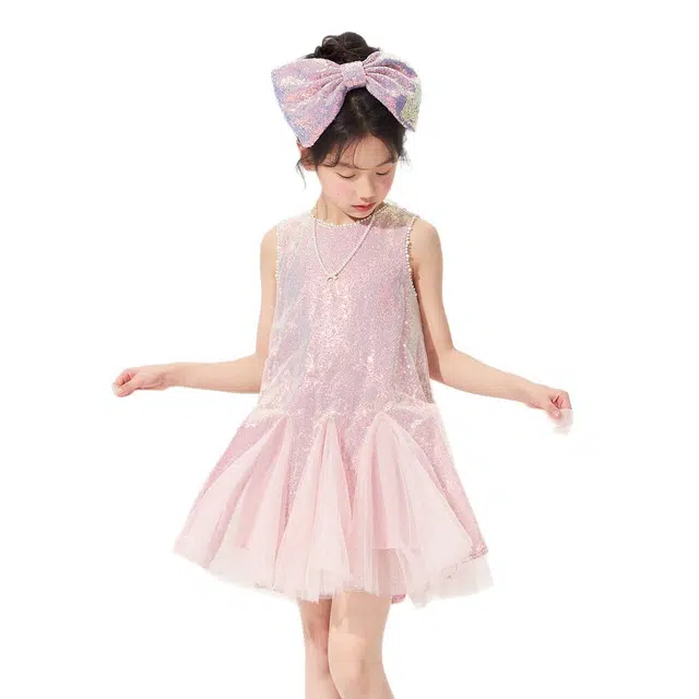 媛媛公主连衣裙 百搭舒适个性无袖 中小童