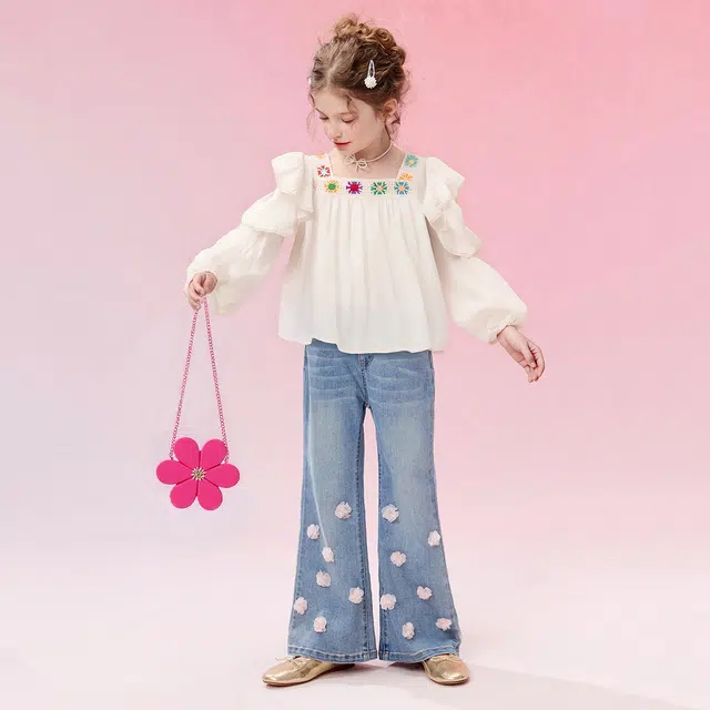 媛媛公主休闲衬衫 百搭舒适柔软 中小童