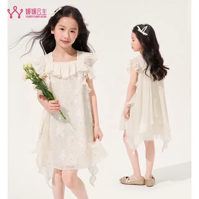 媛媛公主连衣裙 无袖时尚清新 中小童