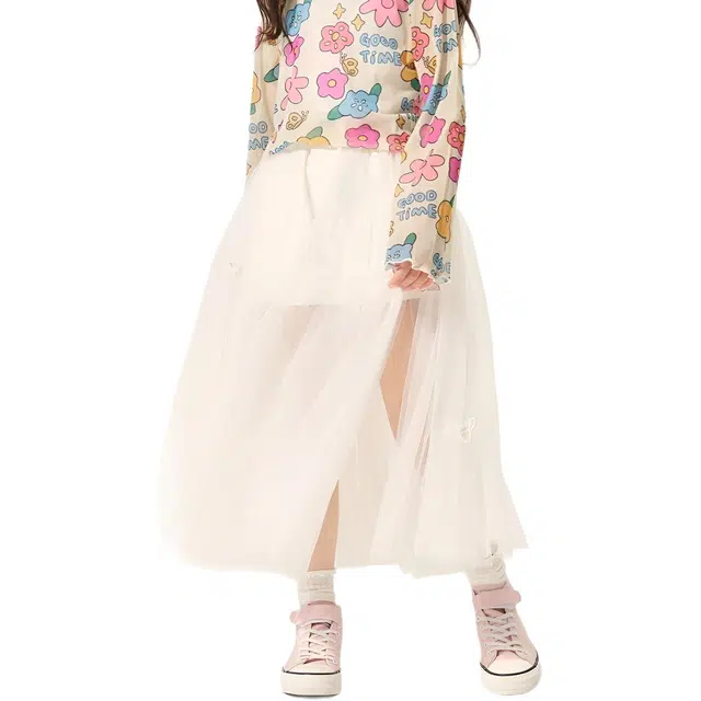 媛媛公主 简约清爽柔软网纱短裤 中小童