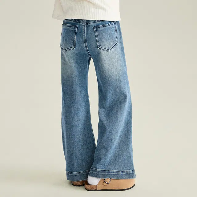 媛媛公主牛仔裤 春秋季长裤水洗舒适弹力显瘦洋气百搭时尚经典 儿童款