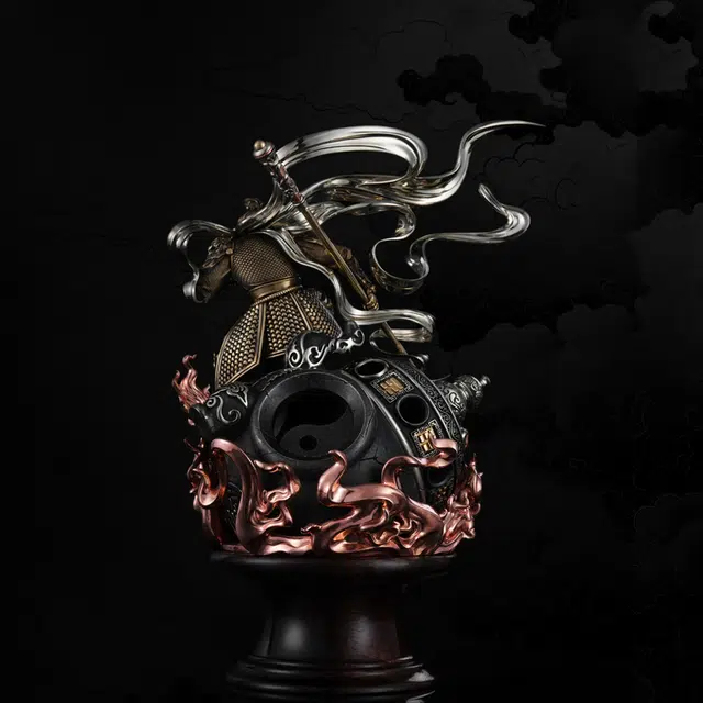 【非遗手工】 喜三福 精工铜雕悟空斗战胜佛香炉 黑神话大闹天宫客厅玄关书房茶桌装饰 供奉艺术收藏品 #好运 铜 摆件 男女同款情侣款