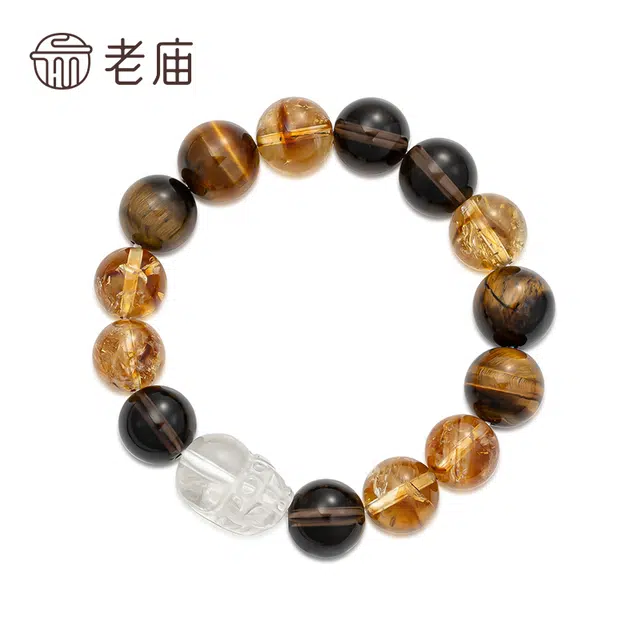 老庙 通勤 精致有格调 酷飒风 显品位 日常 温柔 百搭 气质 高级 耐看天然 黄水晶 手串 女款