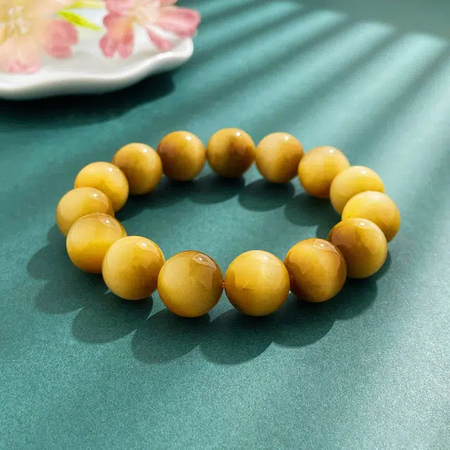 老庙 圆珠 轻奢时尚高级感显气质 日常通勤百搭 #好运天然 虎眼石 手串 男女同款情侣款