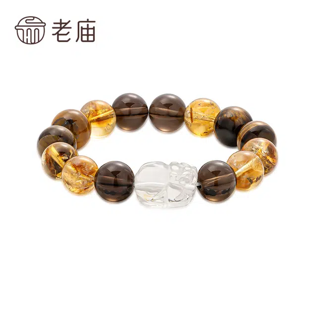 老庙 通勤 精致有格调 酷飒风 显品位 日常 温柔 百搭 气质 高级 耐看天然 黄水晶 手串 女款