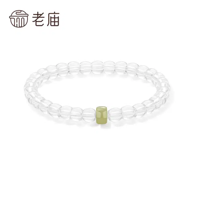 【文艺纯净】 老庙 通透 温润转运珠  简约雅致双向奔赴 质感细腻 光泽莹润 小众 灵动精巧天然 白水晶 手串 女款