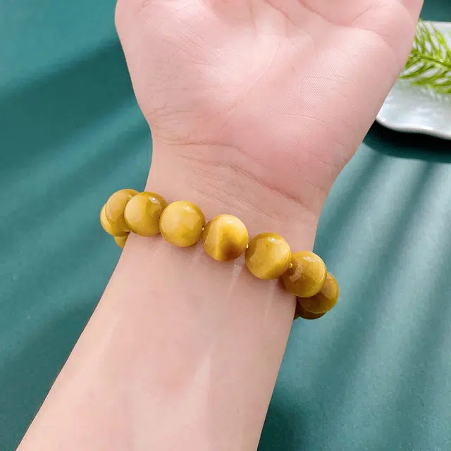 老庙 圆珠 轻奢时尚高级感显气质 日常通勤百搭 #好运天然 虎眼石 手串 男女同款情侣款