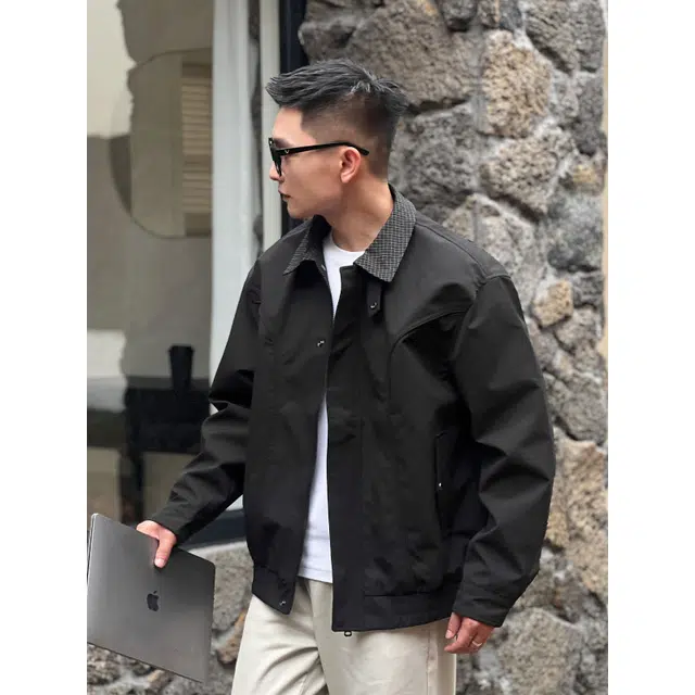 拓菲 高级感美式复古外套男秋冬巴恩风宽松痞帅潮牌保暖外衣夹克 男女同款