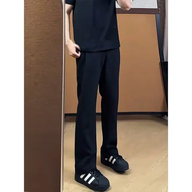 拓菲 弯刀西裤垂坠感高级感休闲慵懒风裤子夏季直筒微喇西装裤 男女同款