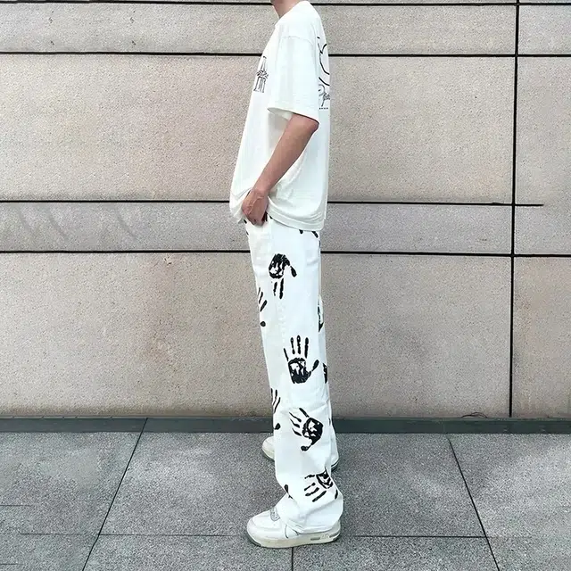 拓菲 美式复古高街潮流休闲痞帅潮牌直筒时尚舒适牛仔裤 男女同款