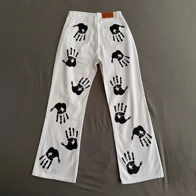 拓菲 美式复古高街潮流休闲痞帅潮牌直筒时尚舒适牛仔裤 男女同款