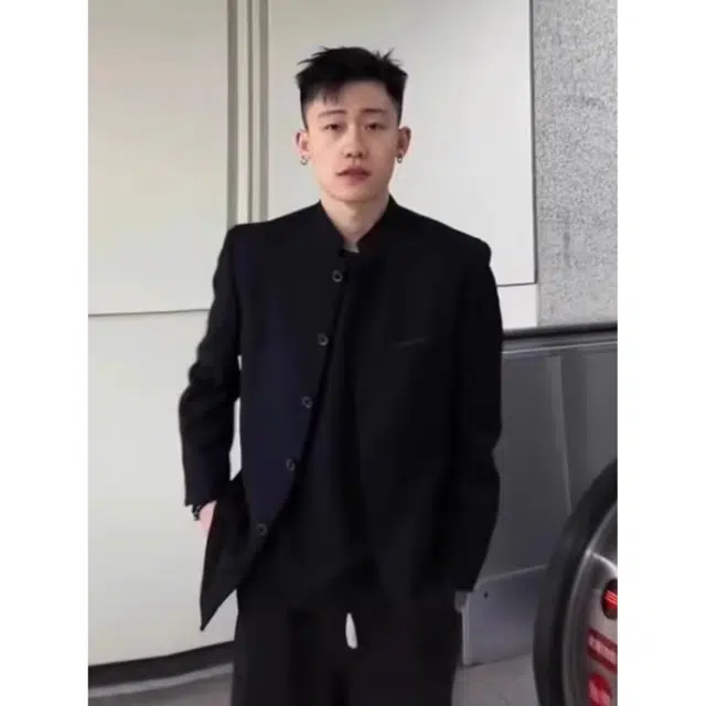 拓菲 高级感痞帅新中式中山装春秋休闲立领西装外套潮夹克 男女同款