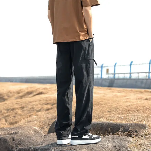 拓菲 美式工装裤夏季薄款户外速干裤徒步旅行登山裤宽松直筒裤子 男女同款