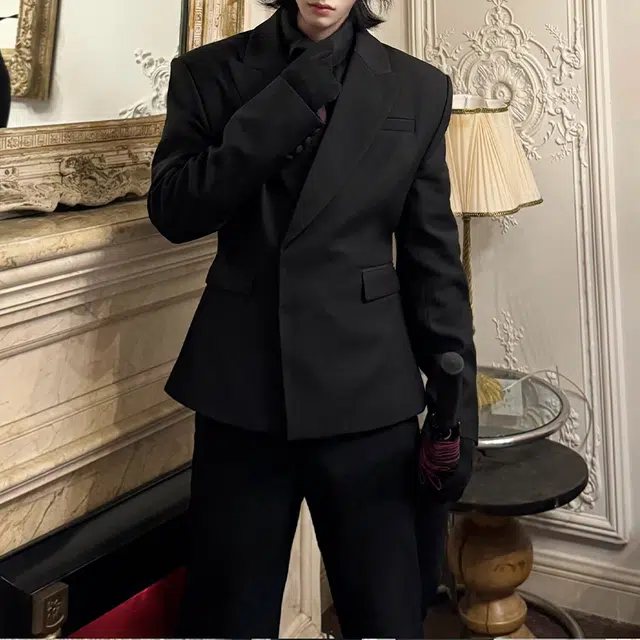拓菲 美式酷帅穿搭高级感夹克外套男春秋季结婚礼服西服潮西装 男女同款