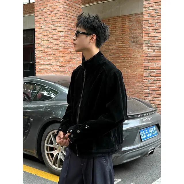 拓菲 美拉德哈灵顿美式立领舒适工艺高街夹克 男女同款