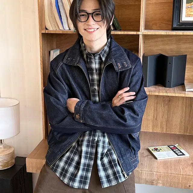 拓菲 美式复古翻领牛仔外套男潮牌秋冬宽松百搭短款情侣街头休闲夹克 男女同款