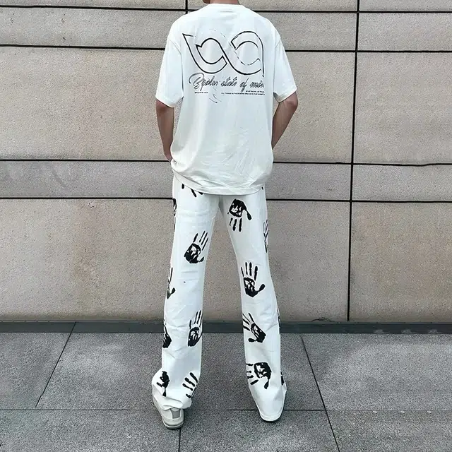 拓菲 美式复古高街潮流休闲痞帅潮牌直筒时尚舒适牛仔裤 男女同款