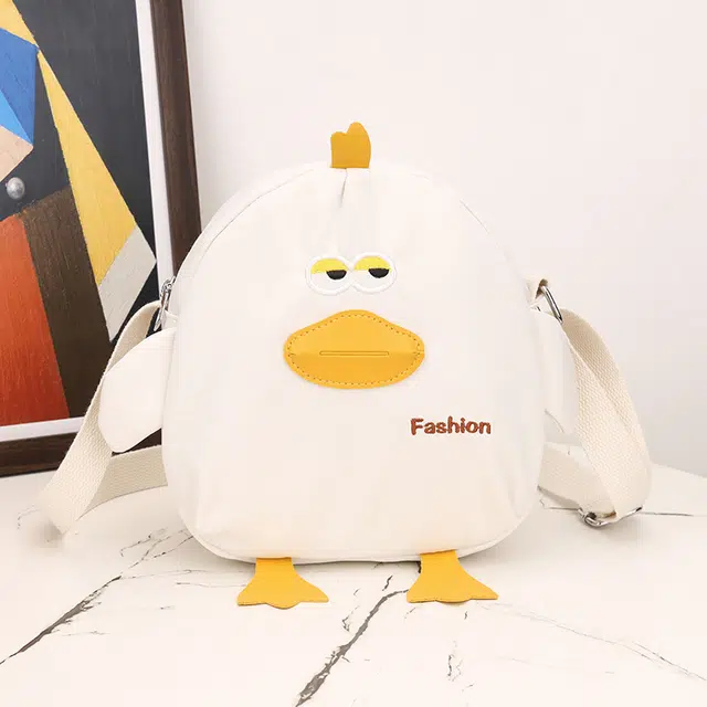 度森袋鼠 可爱斜跨小清新学生软妹卡通小鸡包日系 尼龙布 斜挎包 常规 男女同款情侣款 多色