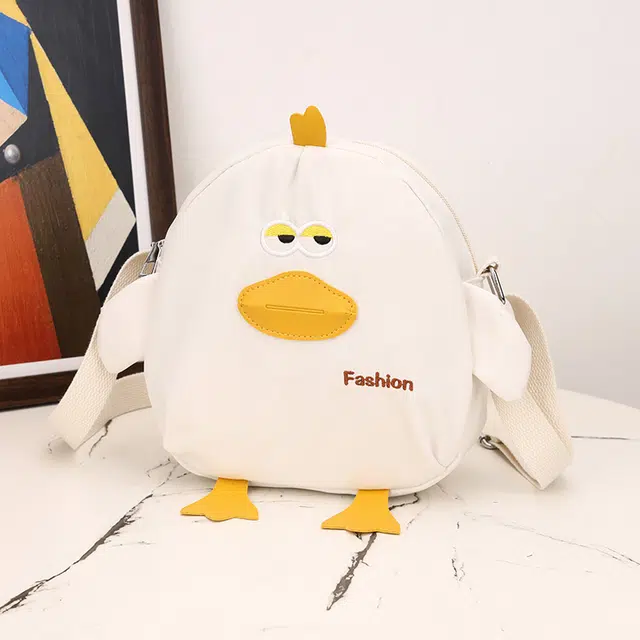 度森袋鼠 可爱斜跨小清新学生软妹卡通小鸡包日系 尼龙布 斜挎包 常规 男女同款情侣款 多色