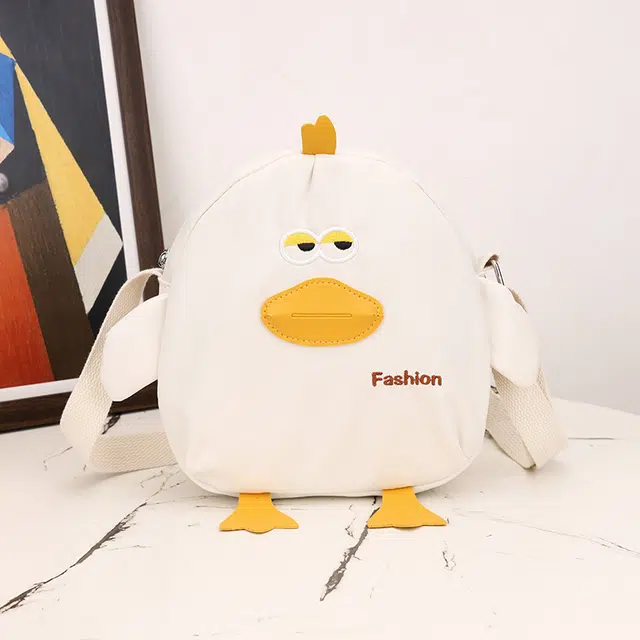 度森袋鼠 可爱斜跨小清新学生软妹卡通小鸡包日系 尼龙布 斜挎包 常规 男女同款情侣款 多色