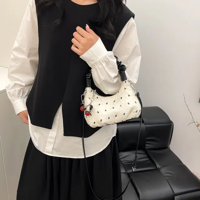 度森袋鼠 时尚潮流小众设计通勤 织布 单肩斜挎手提包 常规 女款 多色