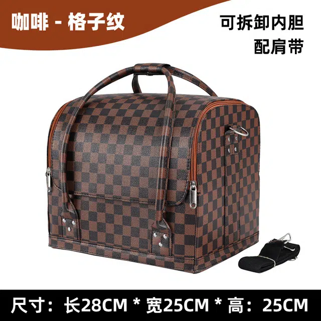 艾情草之恋 韩版化妆包轻奢高级感 扩容,可收纳，美容美甲工具箱 防水出行必备
