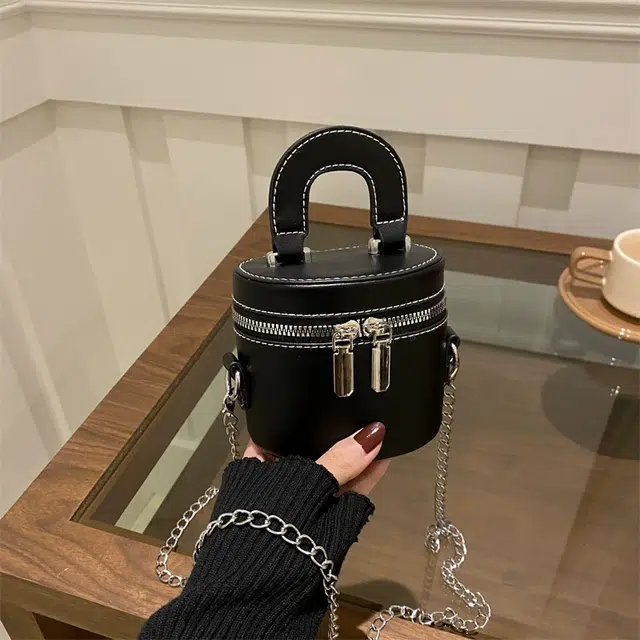艾情草之恋手提包高级质感化妆盒子迷你口红包单肩包斜挎包 防尘收纳便携
