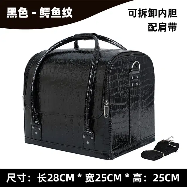 艾情草之恋 韩版化妆包轻奢高级感 扩容,可收纳，美容美甲工具箱 防水出行必备