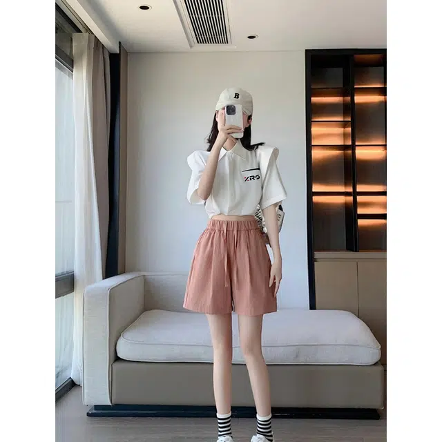 梓润格 美式复古宽松简约时尚潮流设计感户外小众百搭高级感大码短袖休闲韩版青春校园风学生通勤无性别主义野营一穿即走衬衫 男女同款