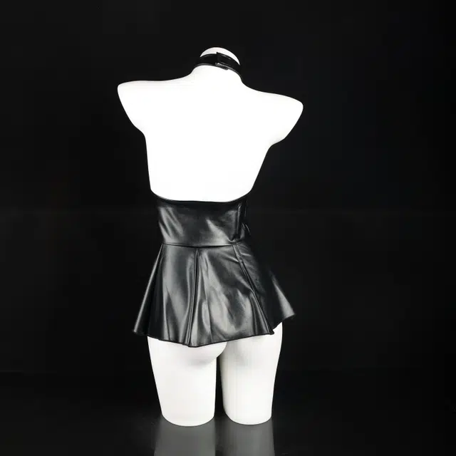 崇朵  大码性感诱惑皮衣免脱小胸情趣内衣