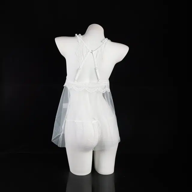 崇朵  大码性感免脱小胸蕾丝睡裙 高级感