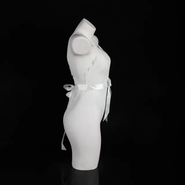 崇朵  吊带蕾丝大码性感诱惑睡裙 免脱小胸显大