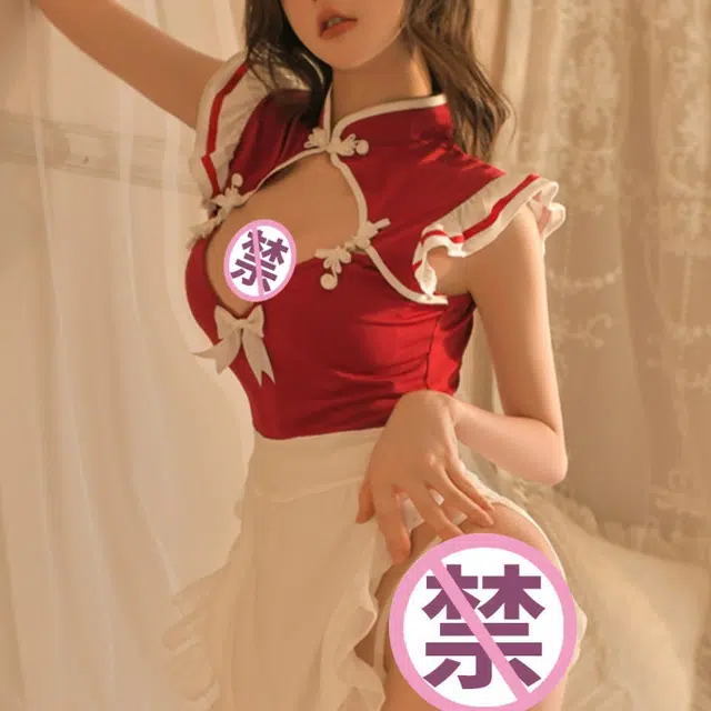 崇朵  情趣内衣吊带女仆装角色扮演大码性感免脱小胸制服诱惑约会战袍睡衣高级感