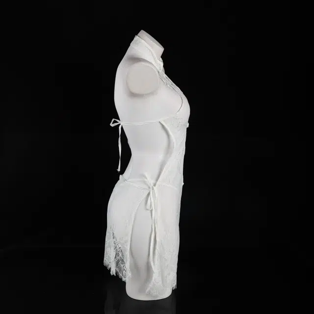崇朵  吊带蕾丝大码性感免脱小胸旗袍情趣内衣