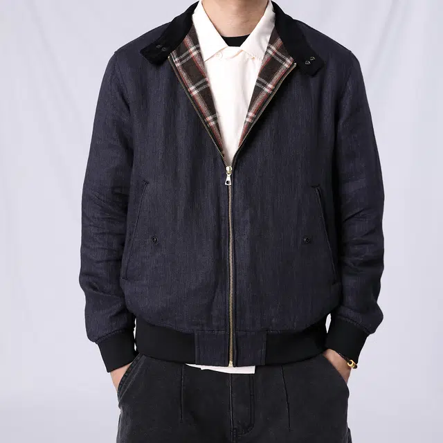 实年服工 复古老干部休闲经典百搭上衣夹克外套 男款 灰蓝黑