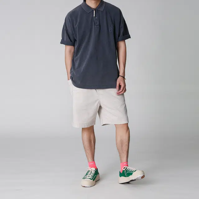 实年服工 宽松舒适百搭时尚薄款五分裤休闲工装短裤 男款