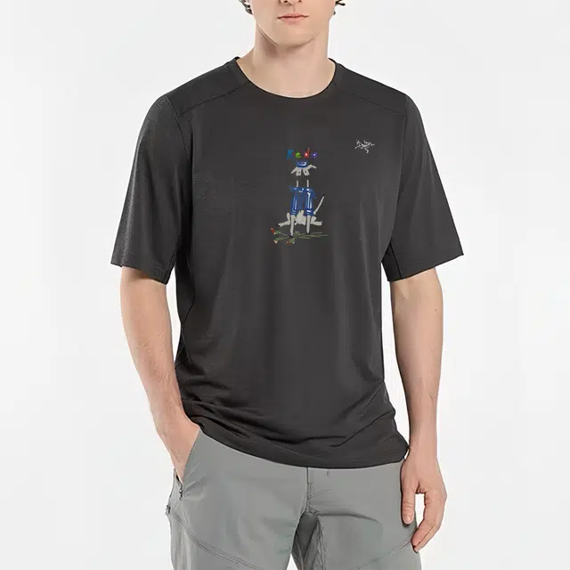 Arcteryx CORMAC CREW kedologoT black gray