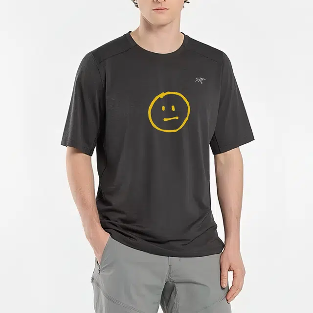 Arcteryx CORMAC CREW logoT black gray