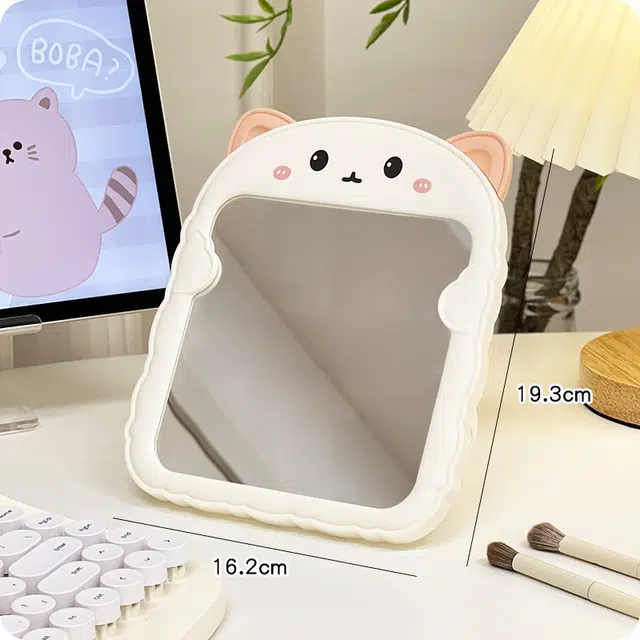 未来枫情 家用可折叠猫耳化妆镜 可悬挂