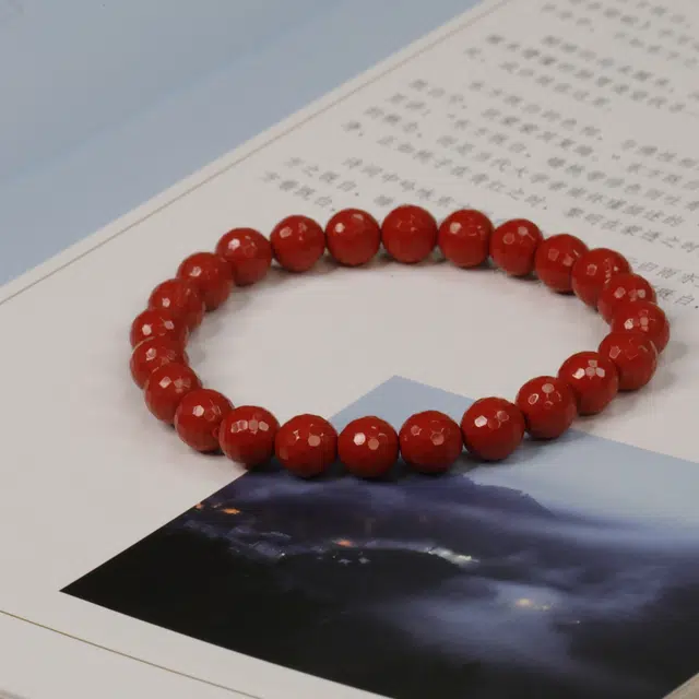 极限弧 招财红显白日常通勤百搭气质款 国潮新中式诸事顺利招财转运简约小众设计款#好运 朱砂 手串 男女同款情侣款