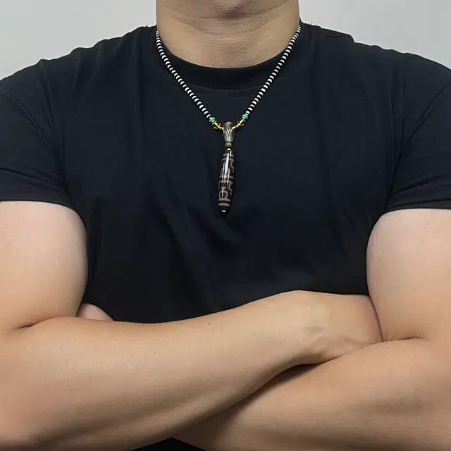 极限弧 中式藏式九眼天珠民族风护身佛珠 转运吉祥平安百搭佛系挂件#好运 玛瑙 吊坠 男女同款情侣款