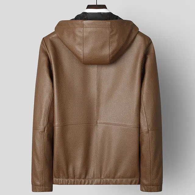 SENJIALUO Luxury Deer Leather Jacket