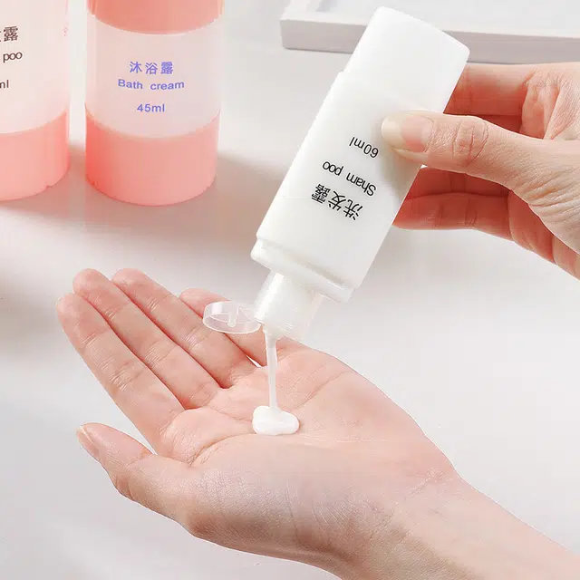 舒小奢便携化妆品沐浴露塑料空瓶三合一四合一小样瓶可拆卸旅行分装瓶易用
