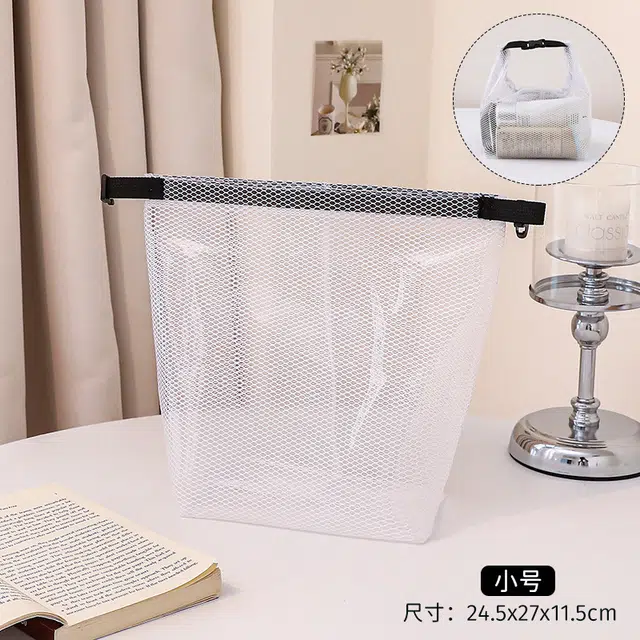 舒小奢舒小奢化妆包大容量防水包收纳包品高颜值购物袋按扣便携式洗漱包手提化妆包便捷实用